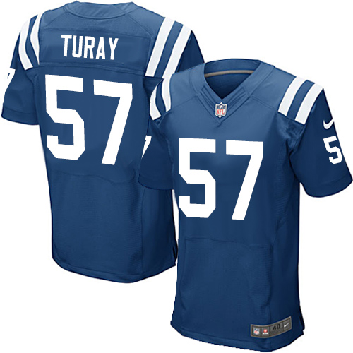 Nike Colts #57 Kemoko Turay Royal Blue Team Color Men's Stitched NFL Elite Jersey - Click Image to Close
